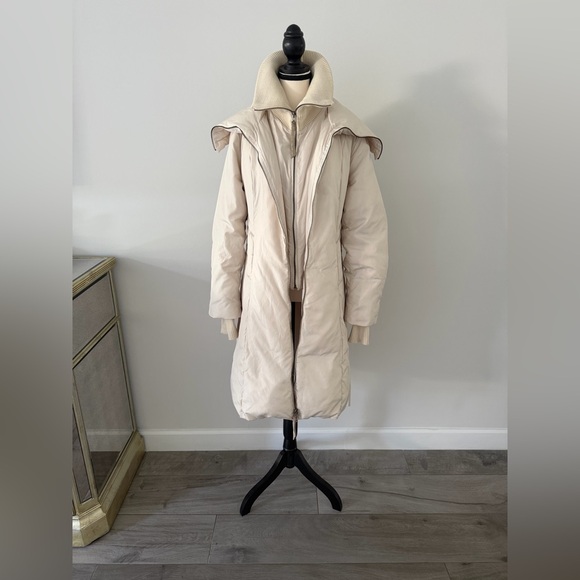 BCBGMaxAzria Cream Down Puffer Jacket - Picture 3 of 13